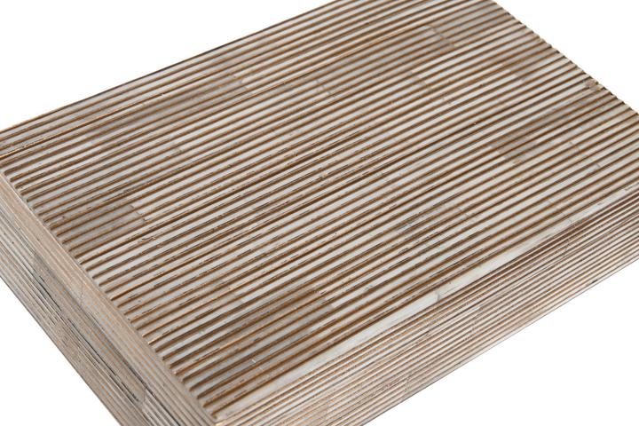 Image du produit DKD Home Decor Boîte à bijoux 20,5 x 13 x 5,5 cm Crème Os Résine