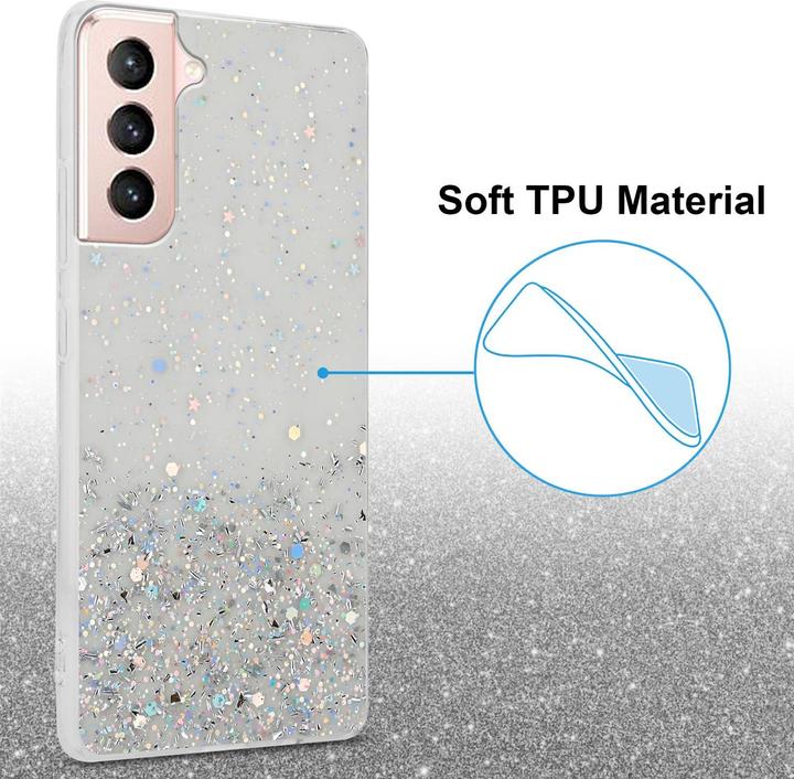 Actual product image Cadorabo TPU cover sparkling glitter (Samsung Galaxy S21 5G)