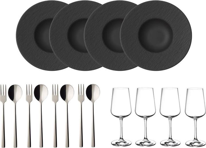 Pastaset 12tlg. EC Manufacture Rock (4 Stück)