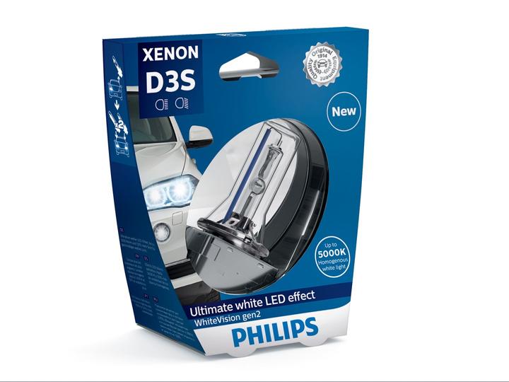 Produktbild Philips XenonScheinwerferlampe WhiteVision Gen2 (D3S)