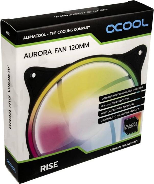 Image du produit Alphacool Ventilateur PWM Rise Aurora (120 mm, 1 x)