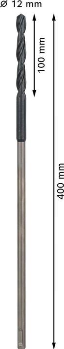 Image du produit Bosch Professional Zubehör Foret d'installation PRO Wood HSS, 12 x 100 x 400 mm (12 mm)
