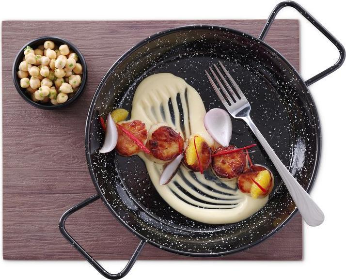 Actual product image Hendi Paella pan enamelled flat steel (24 cm, Paella pan, Steel)