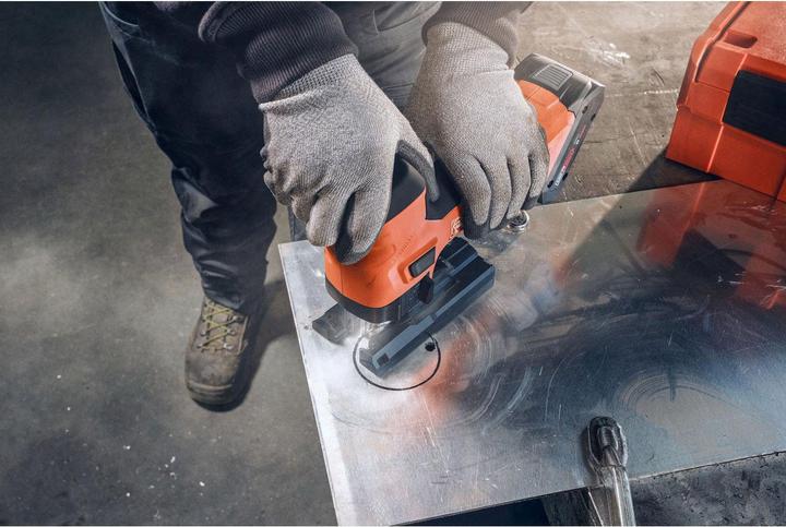 Produktbild Fein Akku-Stichsäge für Metall und Holz 26 mm Hub F-IRON Jig 26 AS Set 2 x 4 Ah