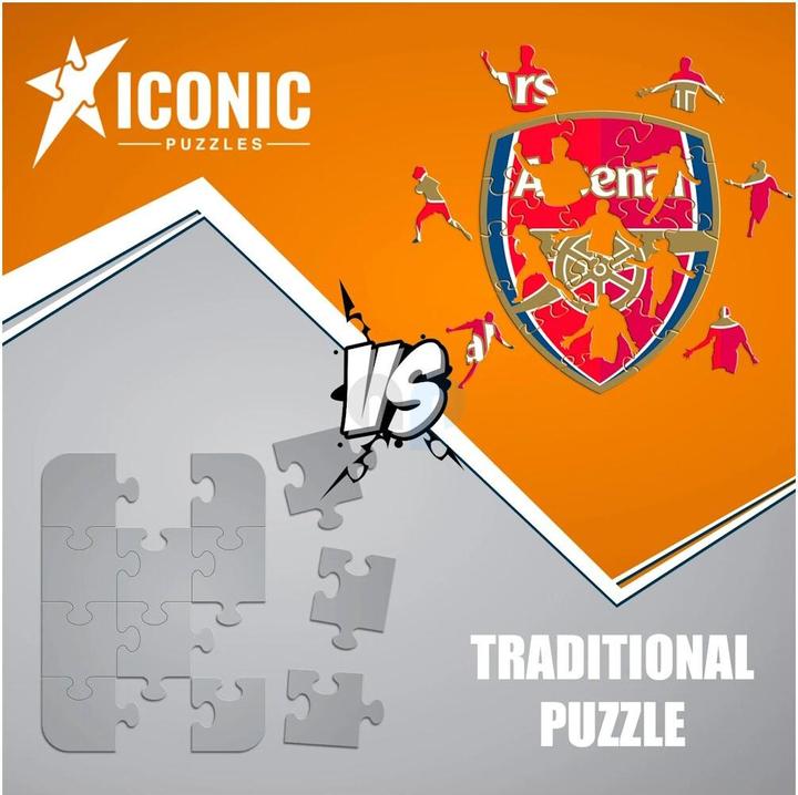 Image du produit Iconic Arsenal FC - Logo - Puzzle en bois Taille M (270 pièces) (270 pièces)