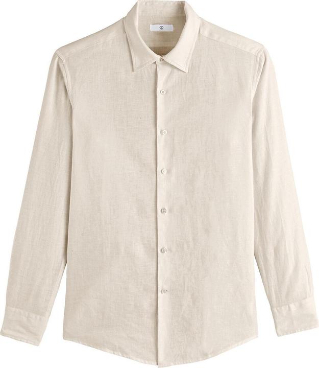 La Redoute Collections Gerades Leinenhemd Signature mit langen Ärmeln
