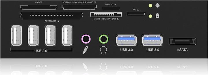 Produktbild Icy Box 5,25" Multikartenleser mit Multifunktions-Frontblende (USB)