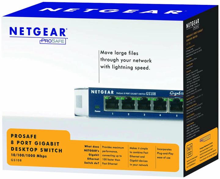 Produktbild Netgear Gs108ge (8 Ports)