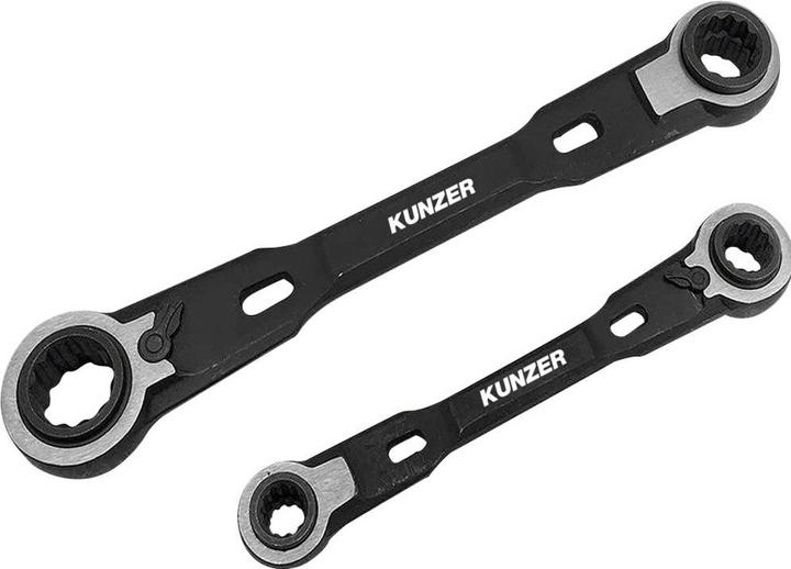 Produktbild Kunzer Ratschen Ringschlüssel Satz satz 4 in 1 (8 mm, 10 mm, 12 mm, 16 mm, 18 mm, 13 mm, 17 mm, 19 mm)
