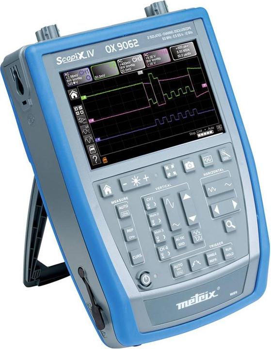 Image du produit Metrix OX 9062 Oscilloscope numérique 60 MHz 2 canaux 2.5 GSa/s 100 kpts 12 Bit Dig (CAT II 1000V, CAT III 600V)