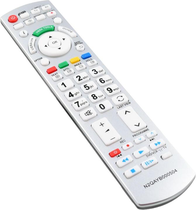 Produktbild Azurano Fernbedienung für PANASONIC N2QAYB000504, SUB N2QAYB000505, N2QAYB000506, N2QAYB000673 (Gerätespezifische Fernbedienung)