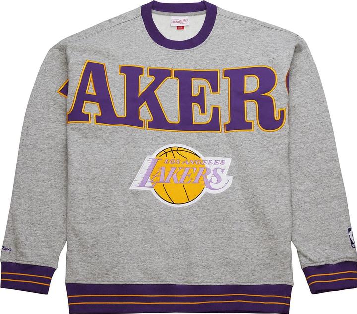 Produktbild Mitchell & Ness SATIN Fleece Pullover Los Angeles Lakers - M (M)