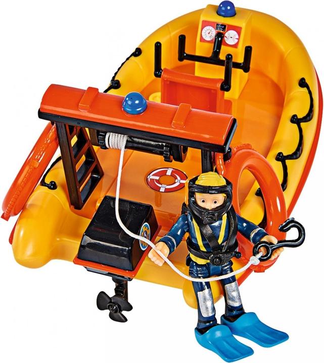 Actual product image Simba Fireman Sam Neptune Lifeboat with Figure