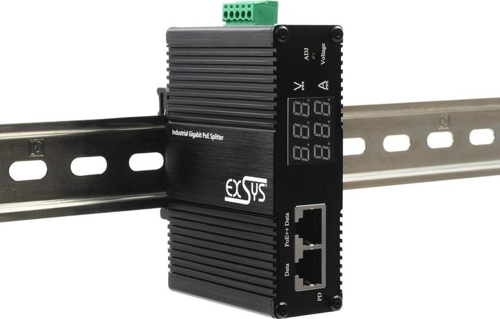 Produktbild Exsys Industrial PoE++ Gigabit Splitter 50W (PoE Splitter)