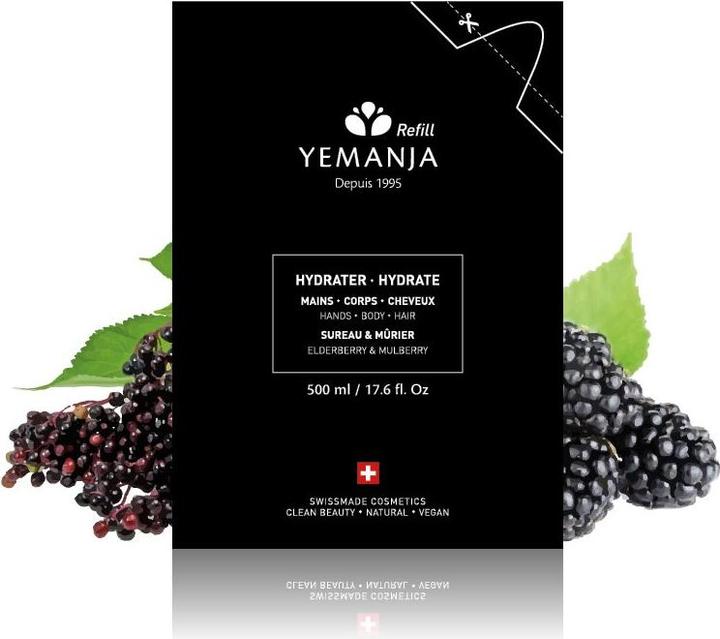 Produktbild Yemanja Hydratisieren Refill Holunder & Brombeere Refill liq (Körperlotion, Körpercreme, Körpermilch, Körpergel, 500 ml)