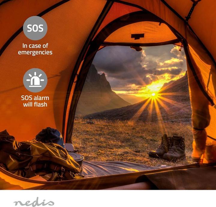 Immagine prodotto Nedis Radio di emergenza | Versione portatile | DAB+ / FM | Alimentazione a batteria / Manovella / (DAB, FM)