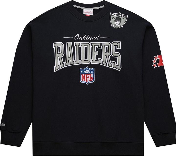 Actual product image Mitchell & Ness BACKPRINT Pullover Oakland Raiders - L (L)