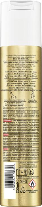 Nutritional values and ingredients L'Oréal Paris Elnett Hairspray strong hold Aeros Spr 300 ml (300 ml)