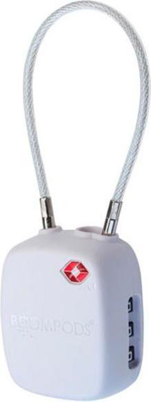 Actual product image Boompods LOCK TSA Bag Tracker White (Headphone bag)