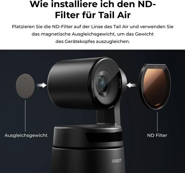 Actual product image Obsbot Tail Air ND Filters ND filters (43.30 mm, Neutral density filter, 25 mm)
