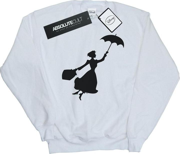 Actual product image Disney Womens/Ladies Mary Poppins Flying Silhouette Sweatshirt (L)