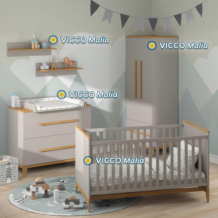 Actual product image VitaliSpa Kinderbett Malia, Cashmere-Eiche, 143.2 x 81 cm