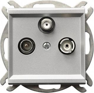 Produktbild Ospel Sonata RTV-SAT Antennendose silber matt (GPA-RS (Antennendose)