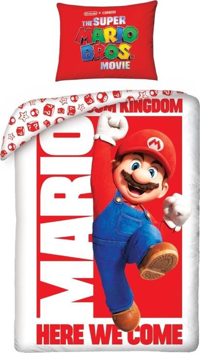 Produktbild MCU Nintendo Super Mario Bros Movie Here We Come Single Duvet Cover & Pillow Case Set - 100% Cotton Bedd