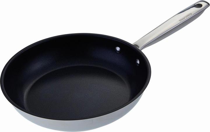 Actual product image Moneta Agreement Frying Pan 24 cm, Stainless Steel for Each hob (24 cm, Frying pan, Stainless steel)