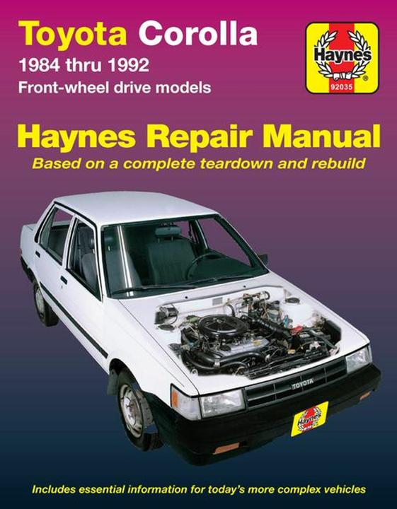 Image du produit Toyota Corolla FWD (1984-1992) Haynes Repair Manual (USA) (Anglais, Haynes Publishing, 1988)