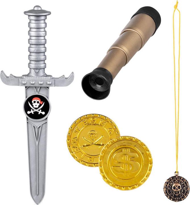 Actual product image Boland Benelux Piratesque set telescope 18cm dagger 23cm/amulet/2 coins
