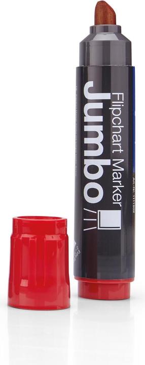 Immagine prodotto Magnetoplan JUMBO - Marcatore per lavagna a fogli mobili (Rosso, 10 mm, 4 x)