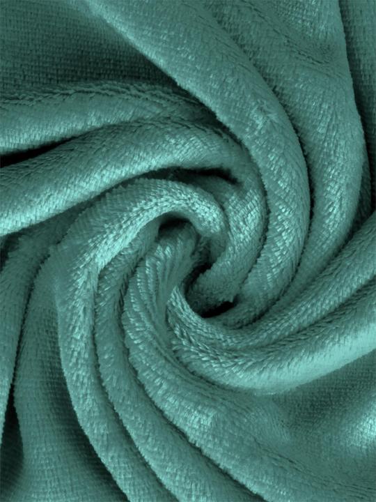 Image du produit Aspero 4 x Housses de coussin en flanelle 60x60cm bleu (60 x 60 cm)