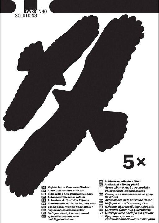 Swissinno Vogelschutz-Aufkleber 5er