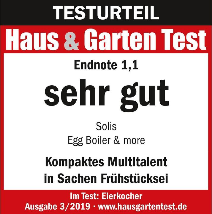Produktbild Solis Egg Boiler & More Typ 827 (EU-Stecker)