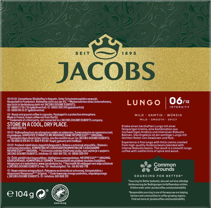 Produktbild Jacobs Lungo Classico (20 x Port.)
