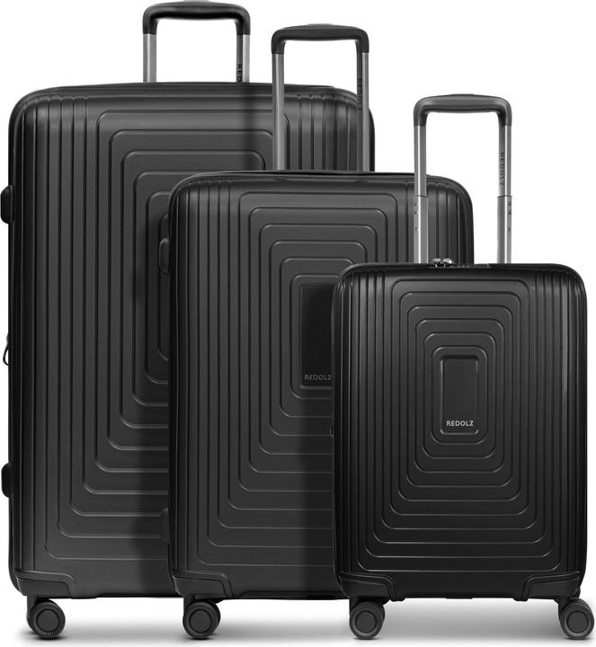 Immagine prodotto Redolz Set di valigie Essentials 14 a 4 ruote 3 pezzi con piega elastica (250 l, XL (da 115l))