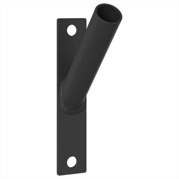 Produktbild VidaXL Flaggenmast Halterung für 1 Flagge zur Wandmontage aus schwarzem Metall