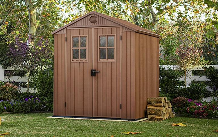 Actual product image Keter Darwin 6x6 Brown With Windows