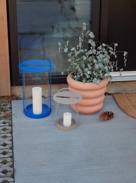 Immagine prodotto Oyoy Soggiorno - Lanterna Maki L - Blu ottico (L300488) (26 x 26 x 49 cm)