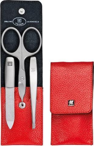 Immagine prodotto Zwilling Custodia tascabile, pelle di vacchetta rossa, 3 pezzi.