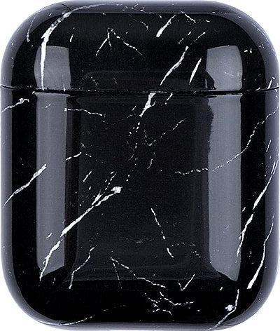 JTI Étui de protection pour AirPods - Marbre noir (Manchon pour casque d'écoute)