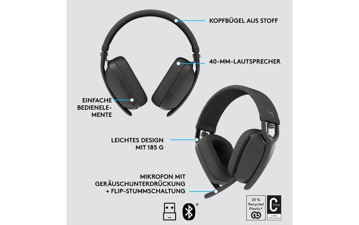 Image du produit Logitech Zone Vibe 125 (Sans fil, USB-A)