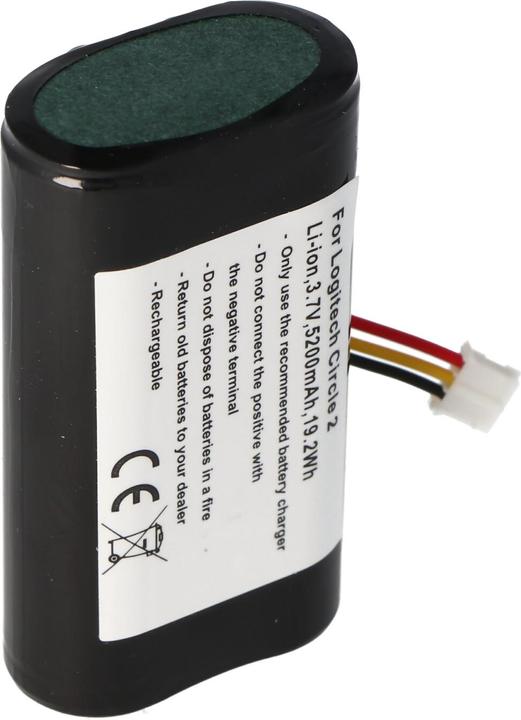 Produktbild Logitech Akku Circle 2 (1 Stk., Gerätespezifisch, 5200 mAh, Ladegerät inkl. Akku)