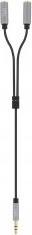 Actual product image T'nB DOUBLEUR JACK 3.5 M/F 20CM (NOIR/GRIS) (0.20 m)