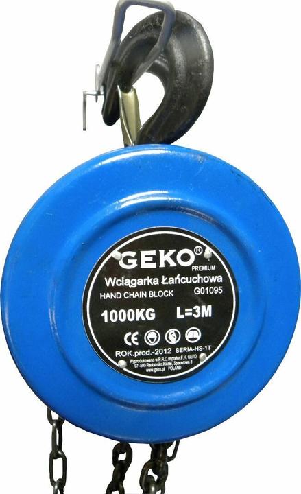 Actual product image GEKO Chain hoist 1000kg