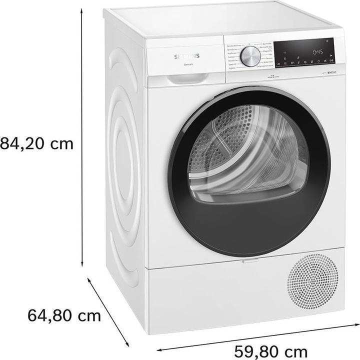 Immagine prodotto Siemens WQ33G2V3CH 8kg Wärmepumpentrockner A+++ (8 kg, A destra)