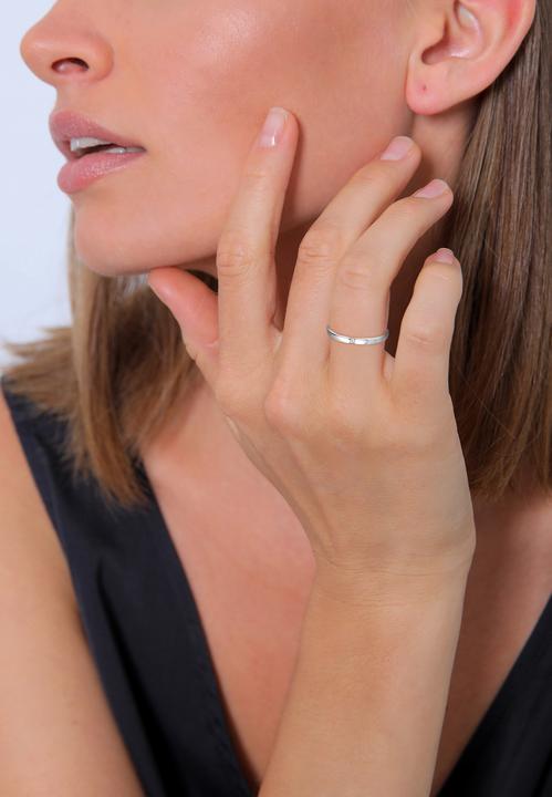 Immagine prodotto Elli Anello DIAMANTI Anello di fidanzamento classico con diamante (0,015 ct.)Argento (54, 925 Argento)