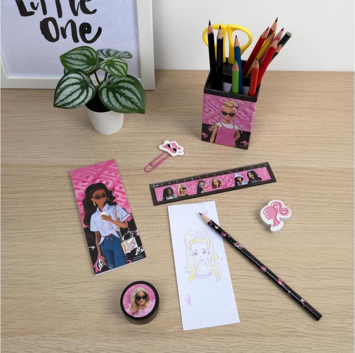 Actual product image Undercover Pencil holder filled 7-piece Barbie