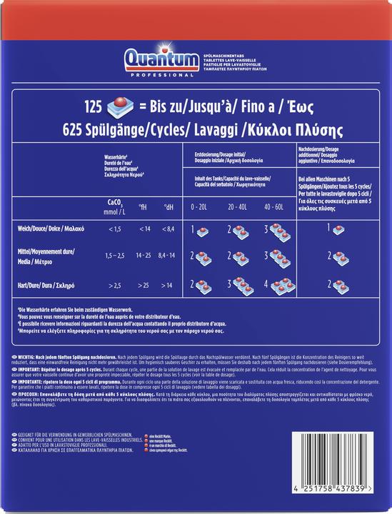 Actual product image Finish Quantum Professional dishwasher tabs 125 (Tabs, 125 x)